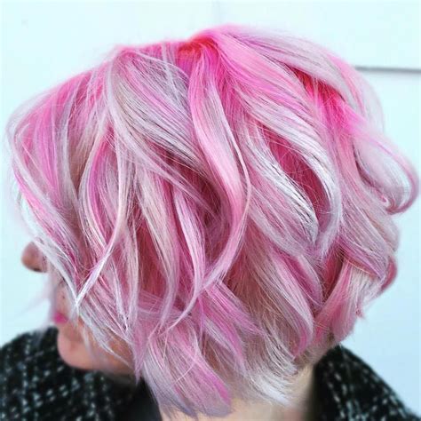 pink and blonde|50 Pink Hairstyle Ideas .